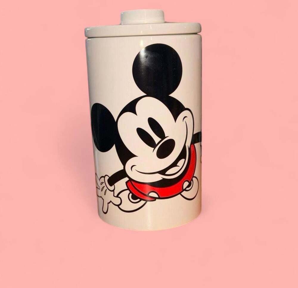 Disney Mickey Mouse and Friends Ceramic Kitchen Storage Canister with Lid